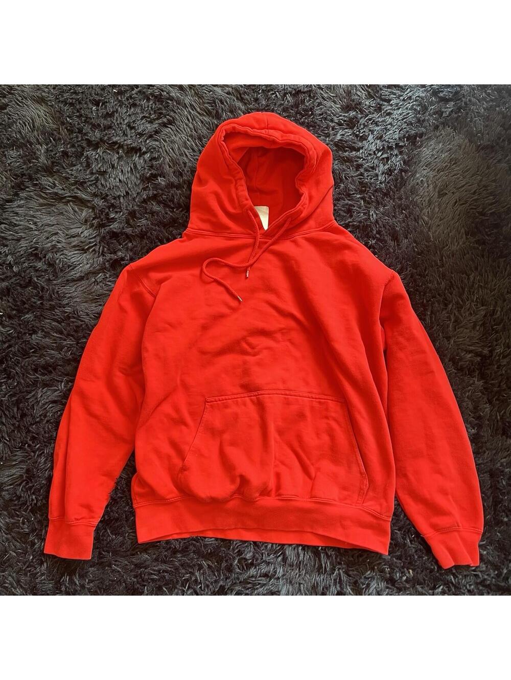 Three Layer Premium Red Pullover Hoodie Sweatshirt Style 5108 Men’s Size Medium